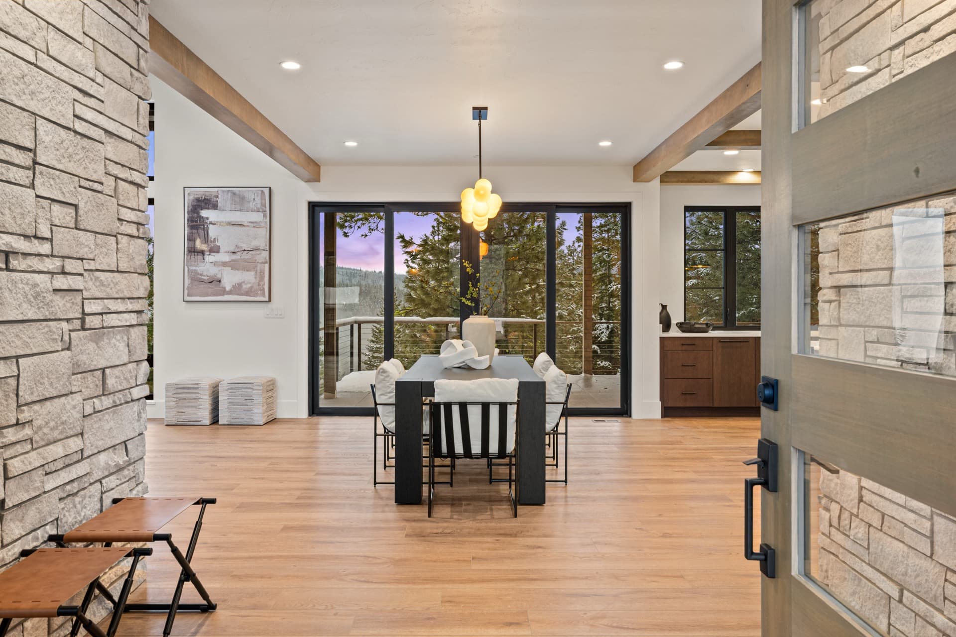 Kokanee Loop custom home in Cle Elum, WA by Benchmark Custom Homes — interior and exterior detail (3 of 19)